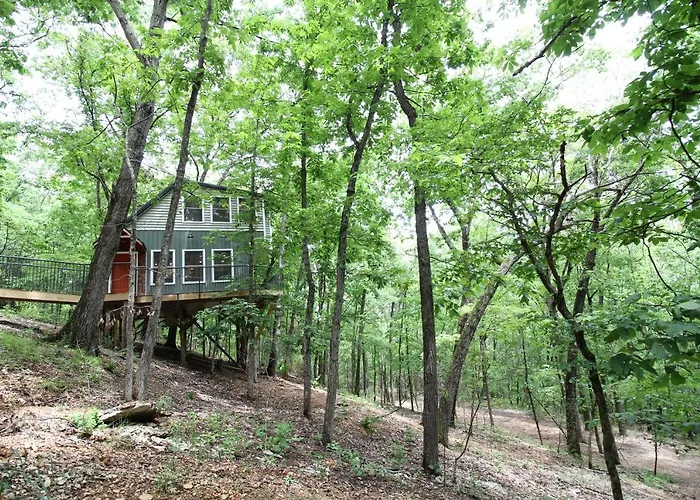 Secluded Treehouse In The Woods - Tree Hugger Hideaway